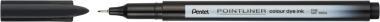 Pentel tűfilc SZÍNES Pointliner 0,4 mm – fekete